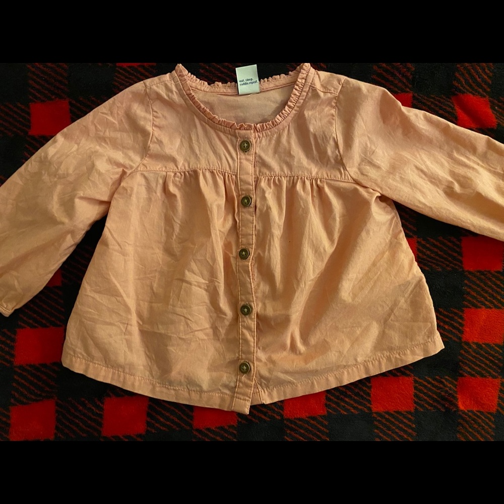 Old navy baby blush pink blouse